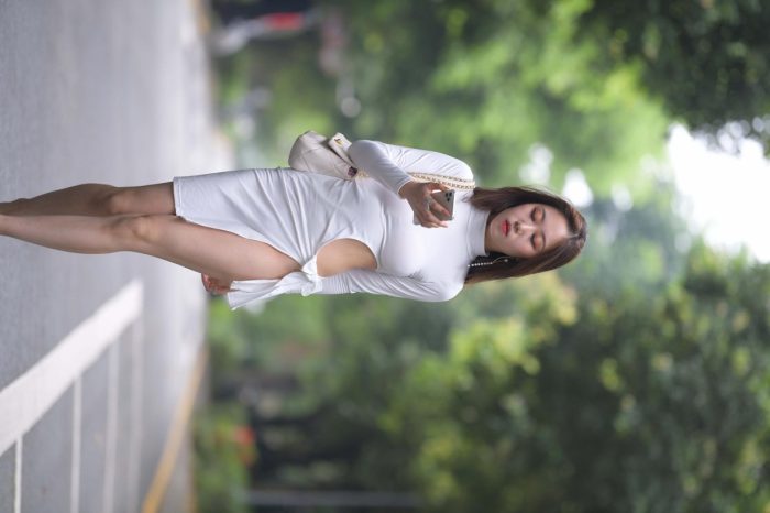 非常精致的侧边裙姑娘，忒好看了！【299P】00017套图库-美女套图库-街拍套图套图库