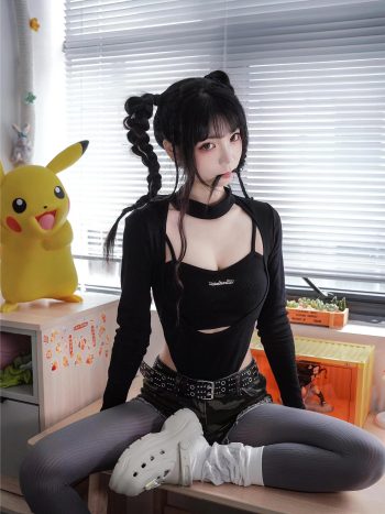 图片[4]套图库-美女套图库-街拍套图牛仔热裤+灰丝姑娘玩自拍套图库-美女套图库-街拍套图套图库